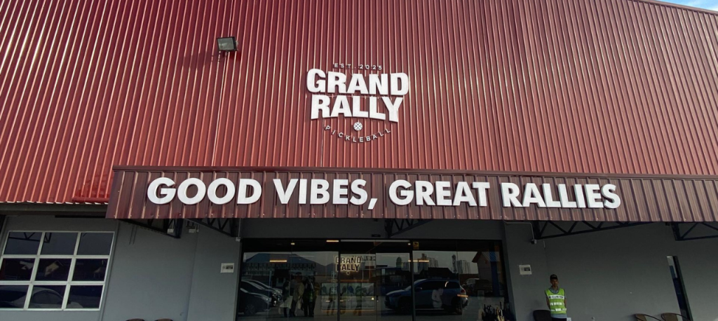 Picture the outside of Grand Rally Pickleball
